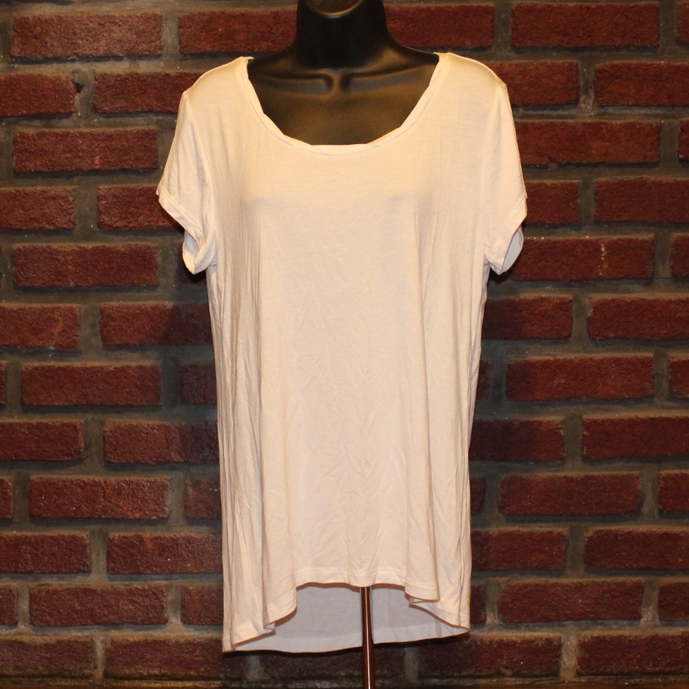 ⚫️Lady's Faded Glory Plain White Tee
